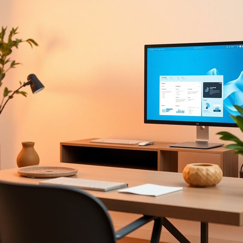 Interfaccia di un'applicazione web moderna visualizzata su doppio monitor